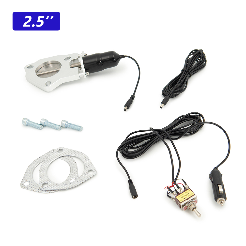Electric Exhaust Cutout Valve Kit 2.5 3.0 - 범용 2.5 인치 3.0 인치 배기