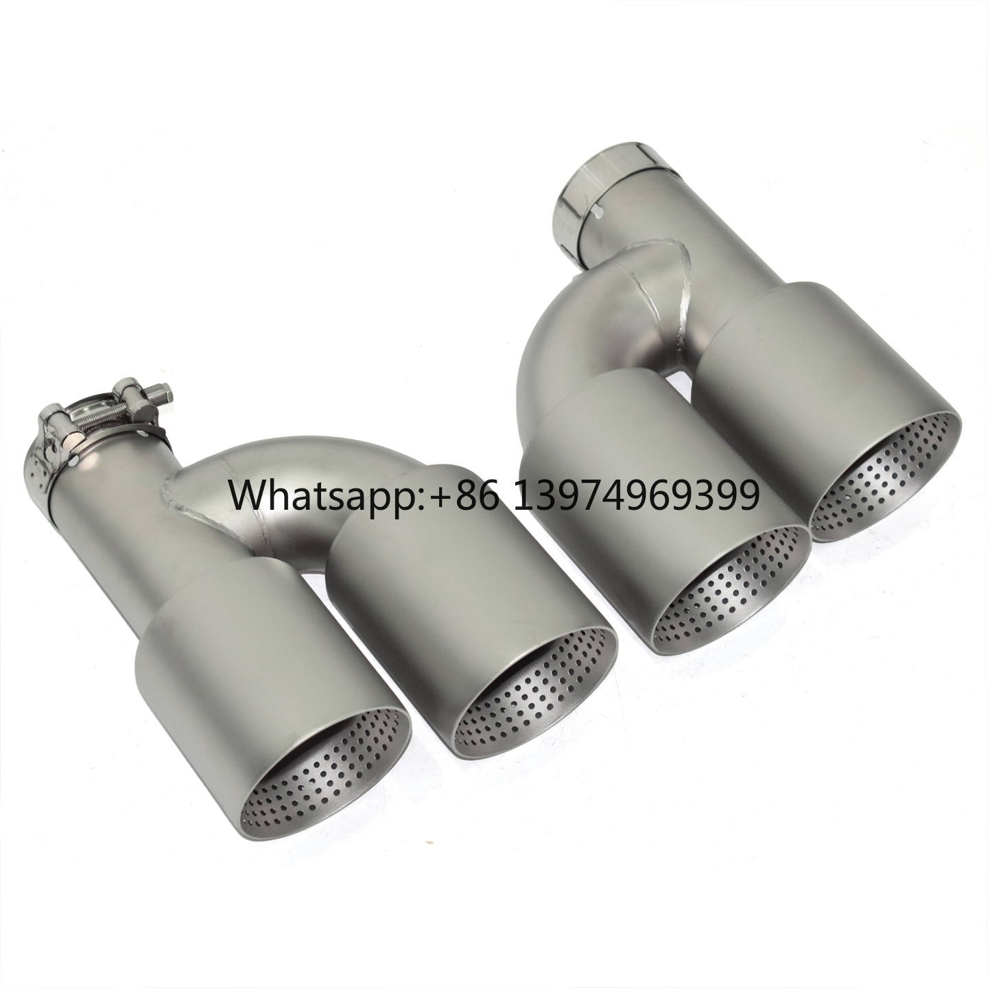 Exhaust Muffler Stainless Steel Universal - 유니버설 매트 실버 스테인리스 스틸 배기