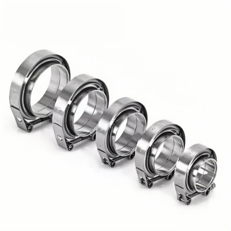Exhaust V Band Clamp Flange Kit Stainless - 304 스테인리스 스틸 범용 V 밴드