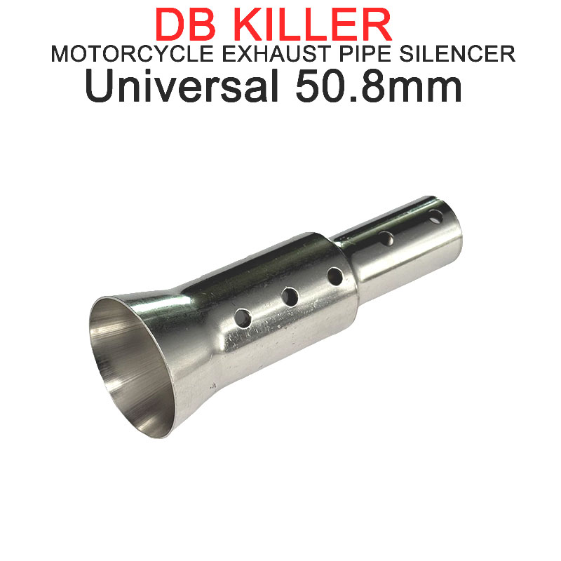Exhaust Muffler Stainless Steel Universal - 유니버설 51mm 오토바이 배기구 탈착식 DB