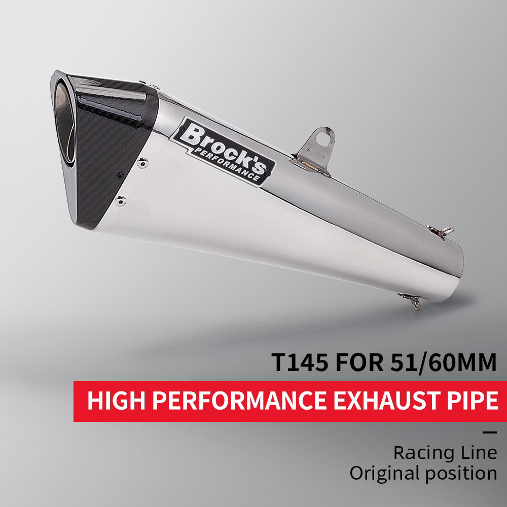 Exhaust Muffler Stainless Steel Universal - 스테인레스 스틸 오토바이 범용 T145 테일
