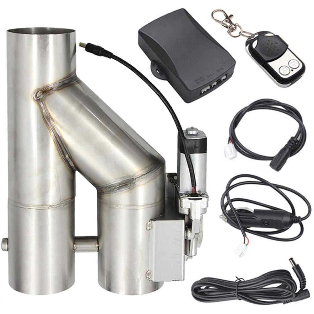 Dual Exhaust Cutout Valve Y Pipe Stainless - 유니버설 2인치 2.5인치 3인치 전동 배기