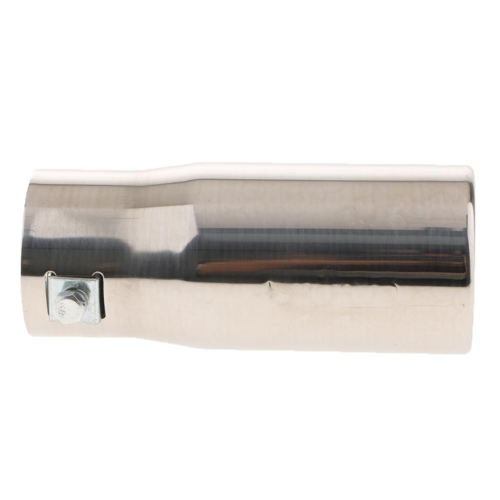 Exhaust Muffler Stainless Steel Universal - 1PC 30-50mm 입구 스테인레스 스틸 배기