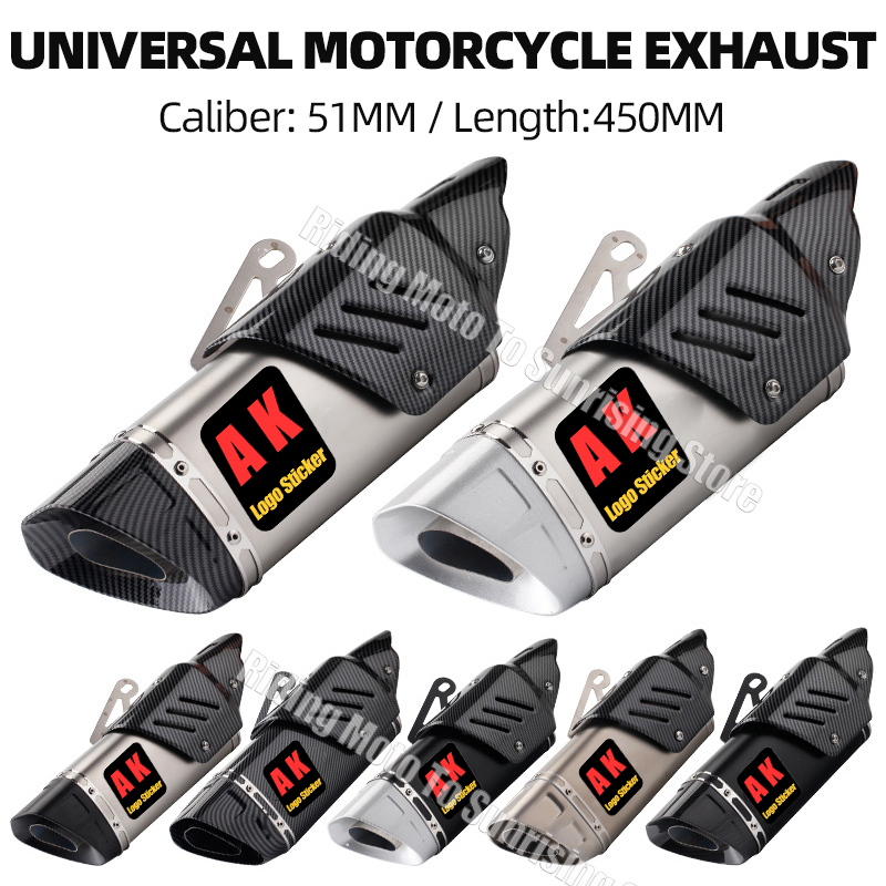 Exhaust Muffler Stainless Steel Universal - 가와사키 야마하 혼다 스즈키 ETC 모토