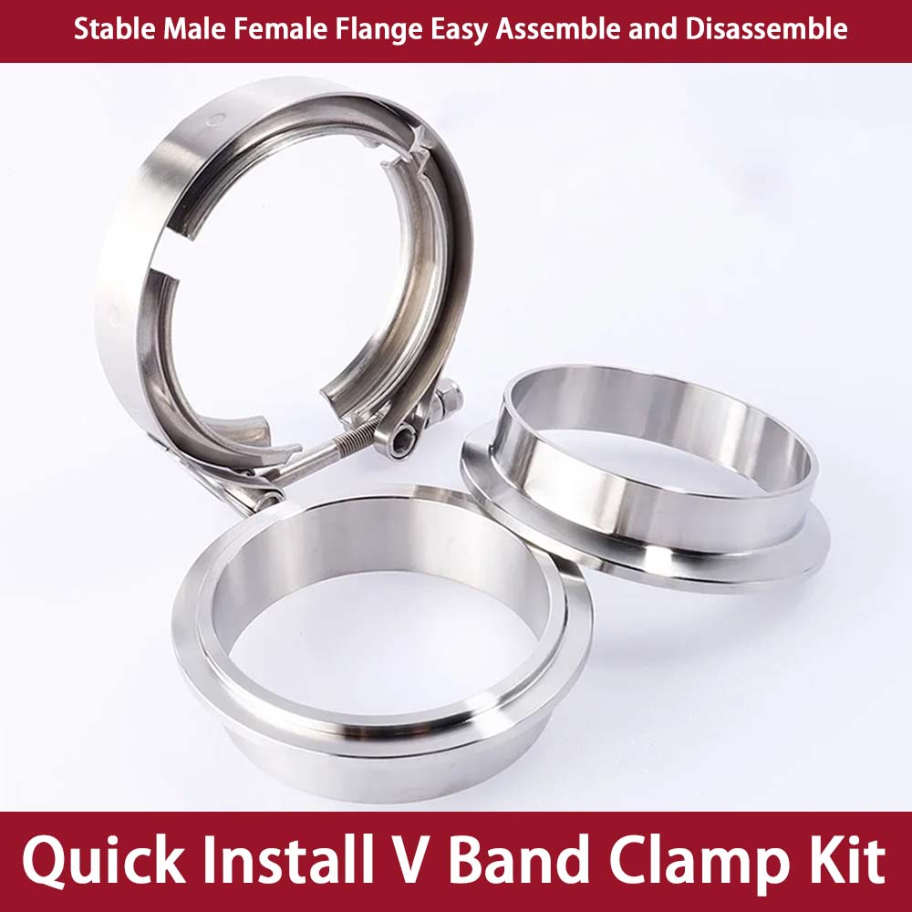 범용 304 스테인리스 스틸 V-밴드 클램프 키트 터보 - Exhaust V Band Clamp Flange Kit Stainless 리뷰 및 가격