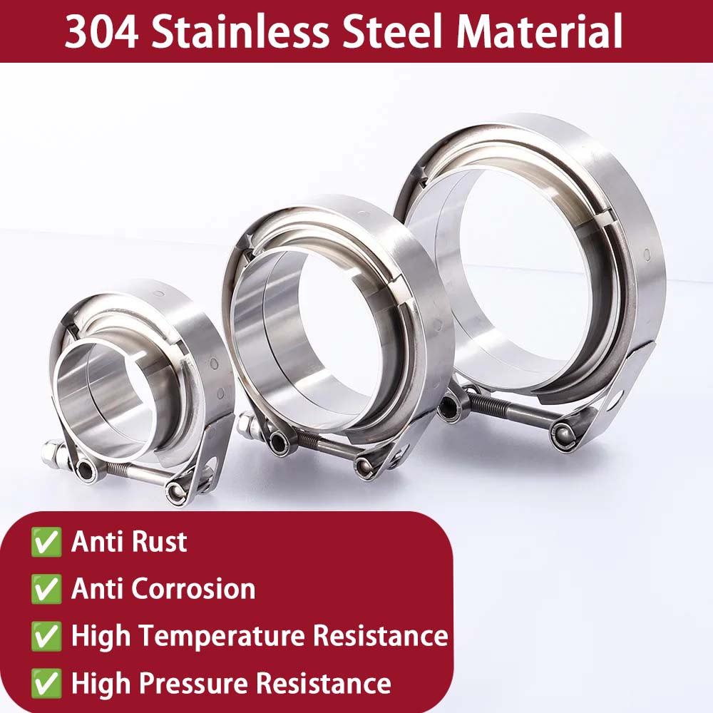 범용 304 스테인리스 스틸 V-밴드 클램프 키트 터보 - Exhaust V Band Clamp Flange Kit Stainless 리뷰 및 가격