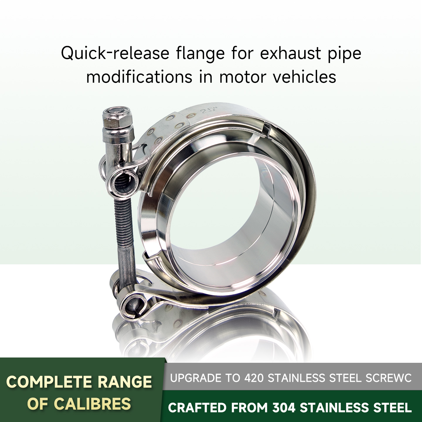 304 스테인리스 스틸 V 밴드 클램프 키트, 빠른 분 - Exhaust V Band Clamp Flange Kit Stainless 리뷰 및 가격
