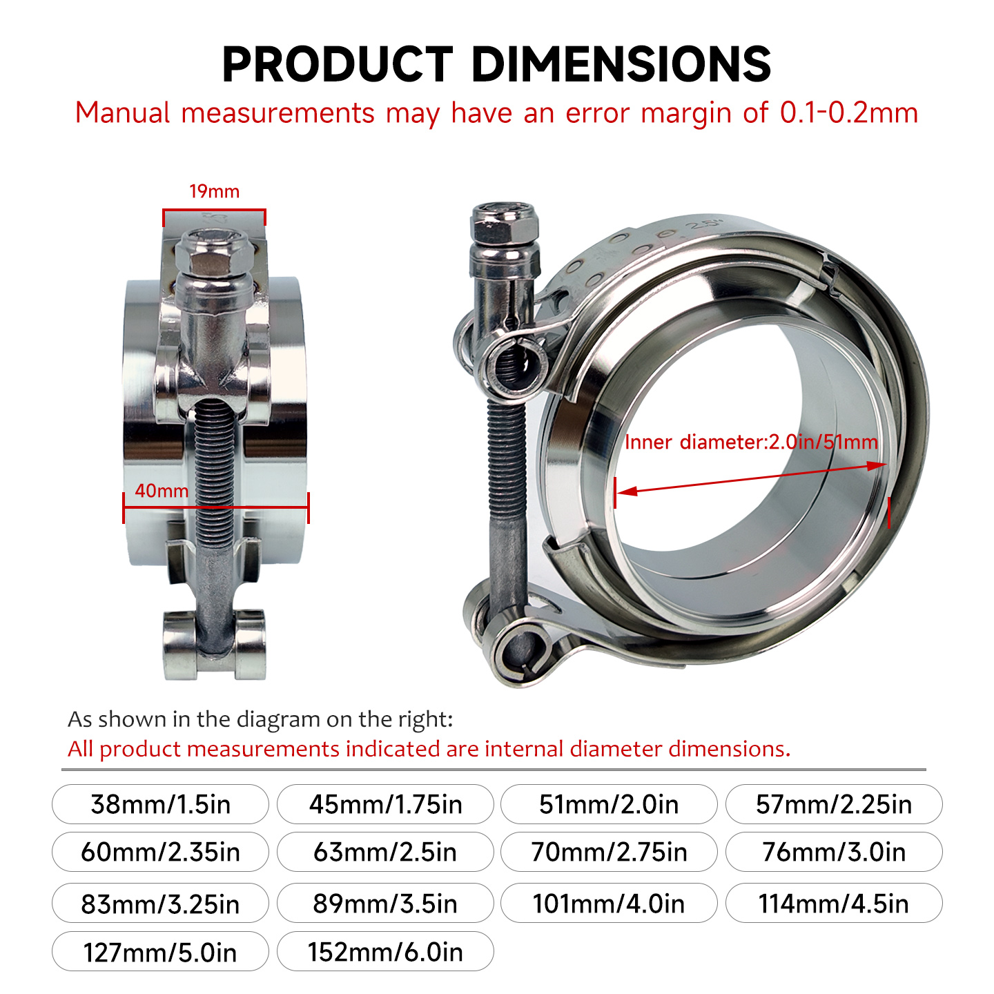 304 스테인리스 스틸 V 밴드 클램프 키트, 빠른 분 - Exhaust V Band Clamp Flange Kit Stainless 리뷰 및 가격