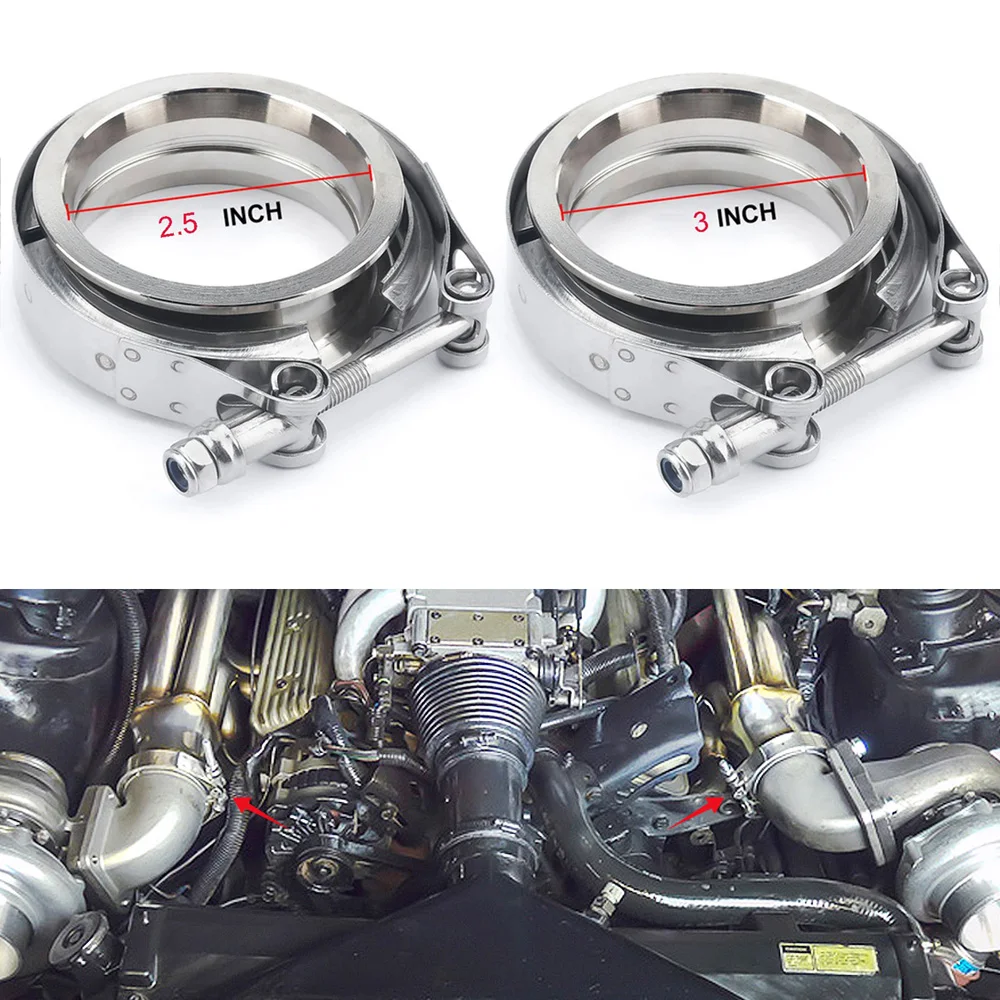 스테인레스 스틸 남성 여성 플랜지 V-밴드 클램프 키트 - Exhaust V Band Clamp Flange Kit Stainless 리뷰 및 가격