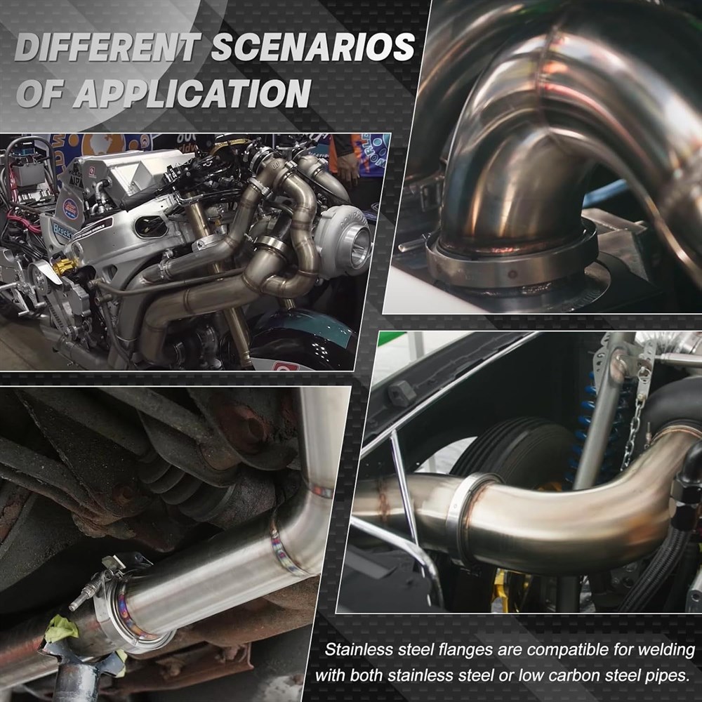 304 스테인리스 스틸 V 밴드 클램프 키트, 터보 다 - Exhaust V Band Clamp Flange Kit Stainless 리뷰 및 가격
