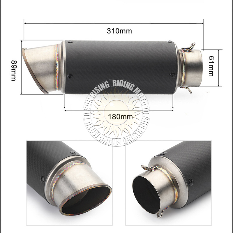 가와사키 z900 z1000 CBR600 S1000RR - Exhaust Muffler Stainless Steel Universal 리뷰 및 가격
