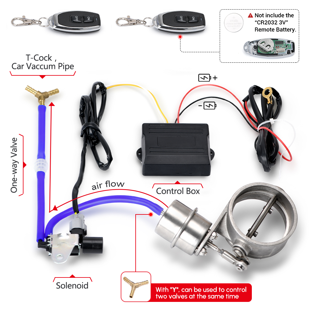단일 배기 머플러 덤프 밸브 배기 컷아웃, 스테인레스  - Exhaust Dump Valve With Wireless Remote 리뷰 및 가격