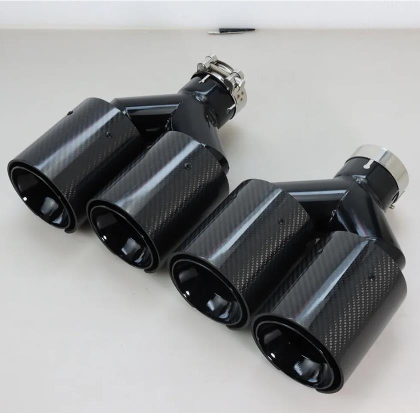 63mm 흡입구, 101mm 배출구, 범용 배기구, 자 - Exhaust Tips Dual Outlet Carbon Fiber 63Mm 리뷰 및 가격