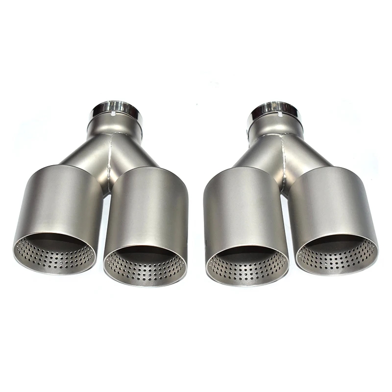 유니버설 매트 실버 스테인리스 스틸 배기 팁, AK 로 - Exhaust Muffler Stainless Steel Universal 리뷰 및 가격