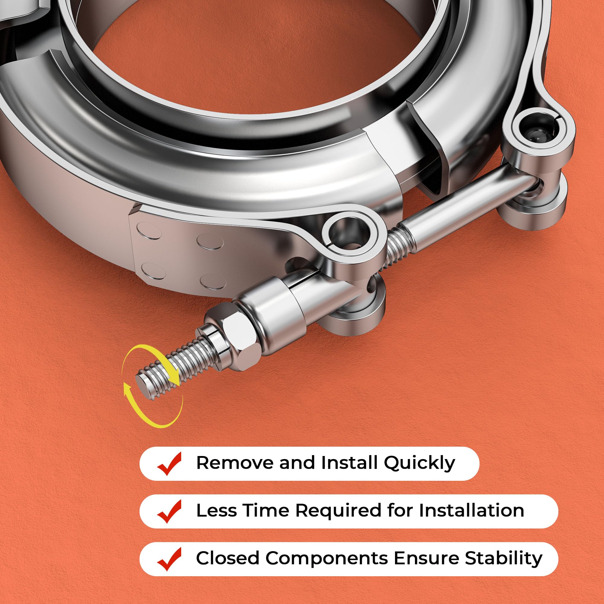 남성 여성 플랜지 키트가있는 V 밴드 클램프 304 스 - Exhaust V Band Clamp Flange Kit Stainless 리뷰 및 가격