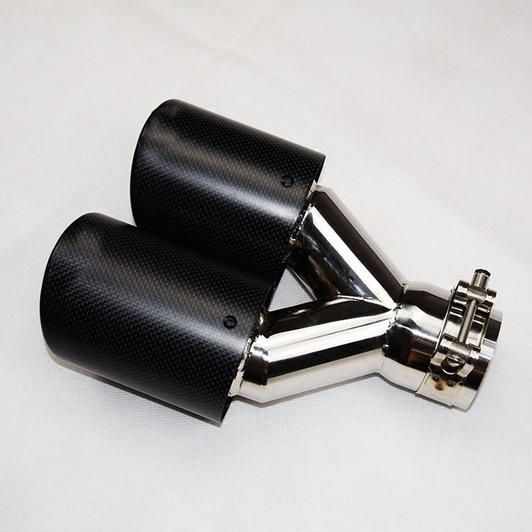 배기 팁 제조업체 스테인리스 스틸 유니버셜 카본 파이버 - Exhaust Tips Dual Outlet Carbon Fiber 63Mm 리뷰 및 가격