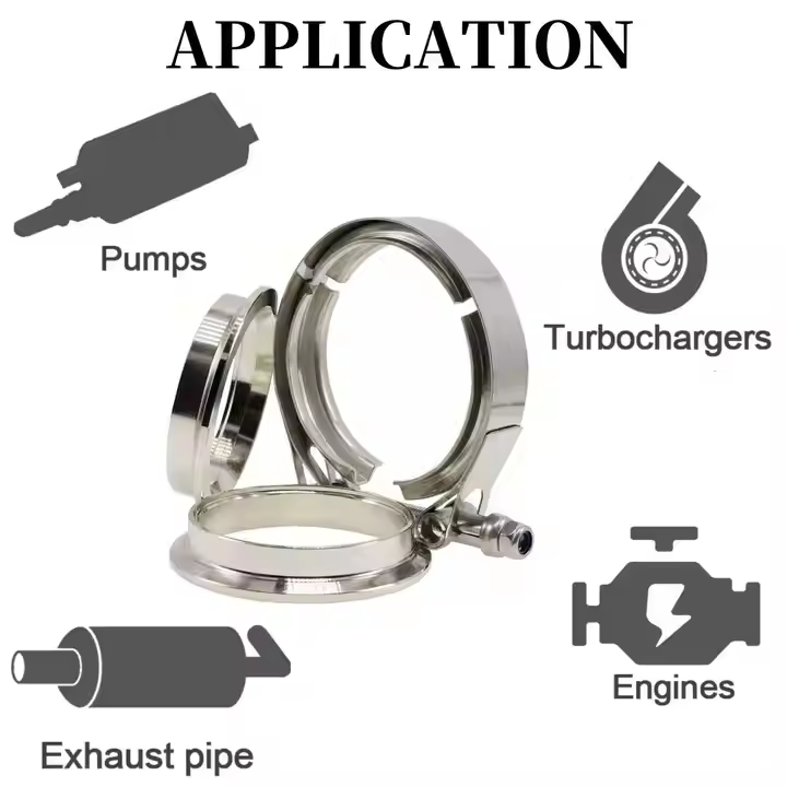 304 스테인리스 스틸 범용 V 밴드 클램프 키트, 터 - Exhaust V Band Clamp Flange Kit Stainless 리뷰 및 가격