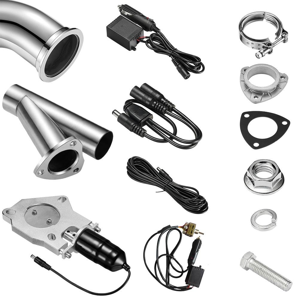 2.0/2.25/2.5/3.0 인치 듀얼 수동 스위치  - Dual Exhaust Cutout Valve Y Pipe Stainless 리뷰 및 가격