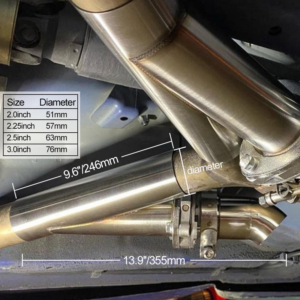 2.0/2.25/2.5/3.0 인치 듀얼 수동 스위치  - Dual Exhaust Cutout Valve Y Pipe Stainless 리뷰 및 가격