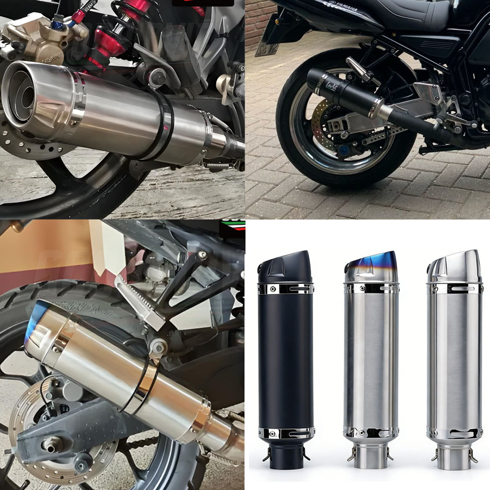 51mm 범용 오토바이 배기 머플러 파이프, 야마하 R - Exhaust Muffler Stainless Steel Universal 리뷰 및 가격