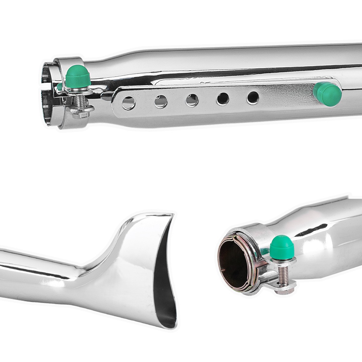 유니버설 모터사이클 레트로 배기 파이프 – 스테인리스  - Exhaust Muffler Stainless Steel Universal 리뷰 및 가격