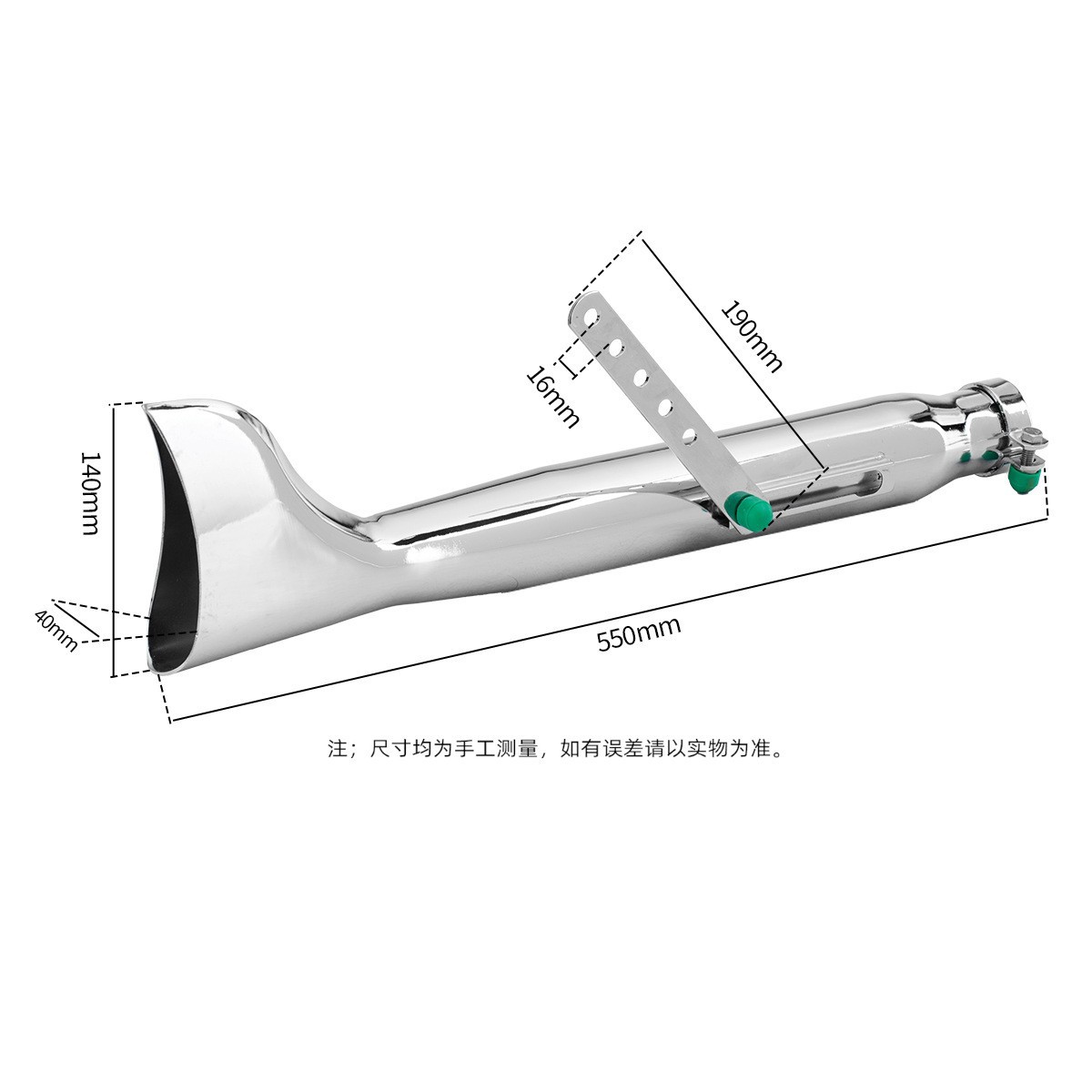 유니버설 모터사이클 레트로 배기 파이프 – 스테인리스  - Exhaust Muffler Stainless Steel Universal 리뷰 및 가격