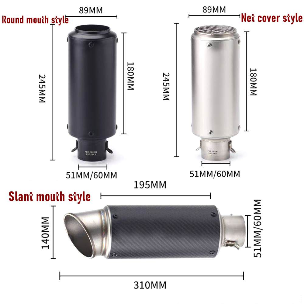 혼다 야마하 R6 R1 R3 MT07 GSX250 Z4 - Exhaust Muffler Stainless Steel Universal 리뷰 및 가격