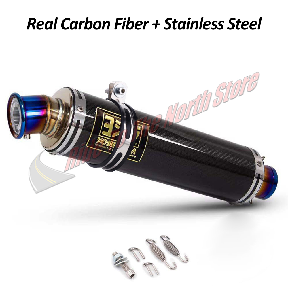 51MM 인렛 유니버설 롱 요시 오토바이 배기 머플러  - Exhaust Muffler Stainless Steel Universal 리뷰 및 가격