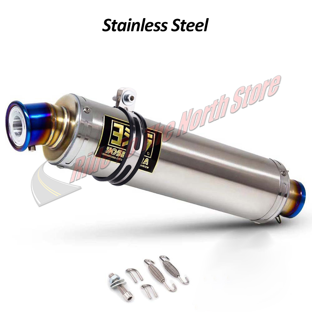 51MM 인렛 유니버설 롱 요시 오토바이 배기 머플러  - Exhaust Muffler Stainless Steel Universal 리뷰 및 가격