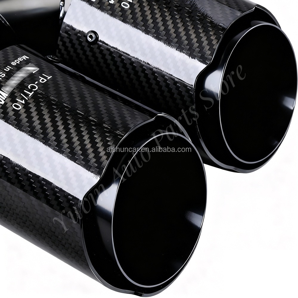 범용 듀얼 배기구 Y자형 파이프, 탄소 섬유 외피, 스 - Exhaust Tips Dual Outlet Carbon Fiber 63Mm 리뷰 및 가격
