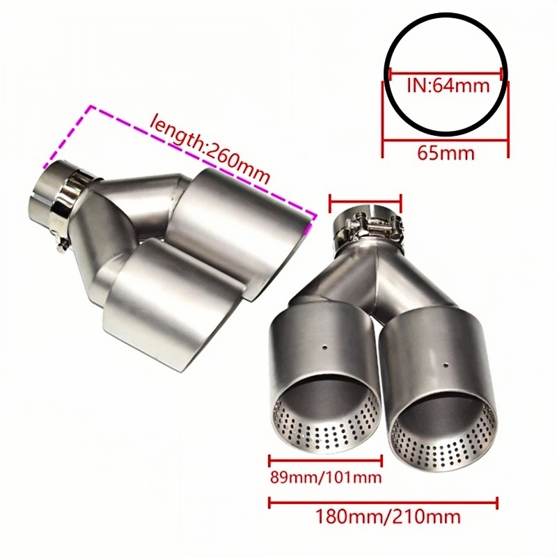 폭스바겐 골프 R MK6 MK7 배기 팁 머플러용 AK - Exhaust Muffler Stainless Steel Universal 리뷰 및 가격