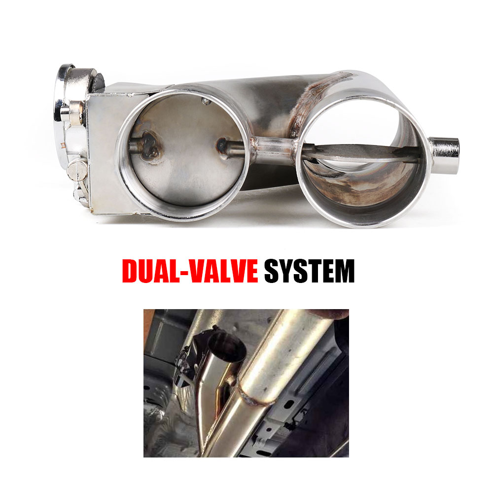 스테인리스 스틸 헤더 2.25''/2.5''/3.0'' - Dual Exhaust Cutout Valve Y Pipe Stainless 리뷰 및 가격